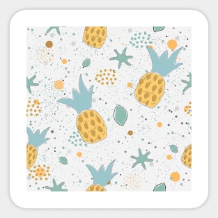 Pineapple Pattern Sticker